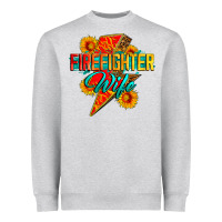 Firefighter Wife With Lightning Bolt Heavyweight Sweatshirt | Teevron