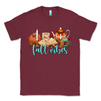 Burgundy fall vibes Classic Tee - AdoDesignShop