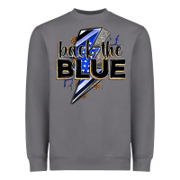 Storm back the blue with lightning bolt Heavyweight Sweatshirt - Zillion Design Studio