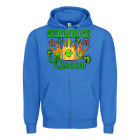 True Royal shamrock queen crown leopard glitter Zipper Hoodie - Artiststas