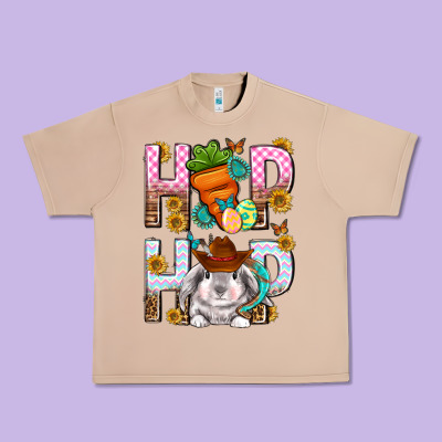 Western Hip Hop Bunny Urban Heavy Tee Designed By Neo Western