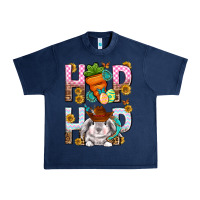Navy Western Hip hop Bunny Urban Heavy Tee - Neo Western