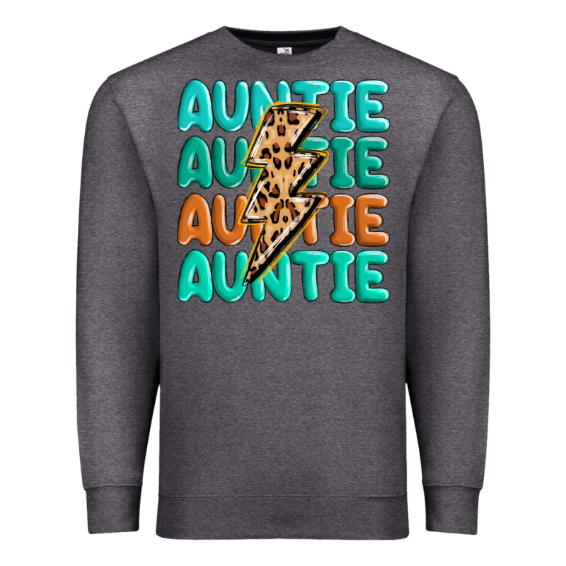 Auntıe With Lightning Bolt Premium Sweatshirt by MaliasSmallBusiness | Teevron