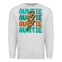 Dove Grey auntıe with lightning bolt Premium Sweatshirt - MaliasSmallBusiness
