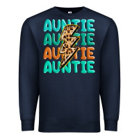 Navy auntıe with lightning bolt Premium Sweatshirt - MaliasSmallBusiness