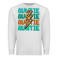 Oatmeal Heather auntıe with lightning bolt Premium Sweatshirt - MaliasSmallBusiness