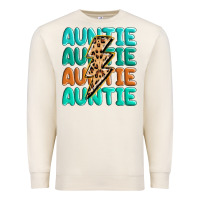 Sandshell auntıe with lightning bolt Premium Sweatshirt - MaliasSmallBusiness