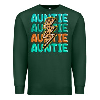 Sports Green auntıe with lightning bolt Premium Sweatshirt - MaliasSmallBusiness