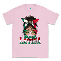 Bubblegum Pink proud latina messy bun mama Classic Tee - BundleAndBundleShop