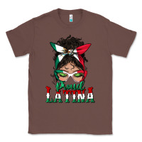 Chestnut proud latina messy bun mama Classic Tee - BundleAndBundleShop