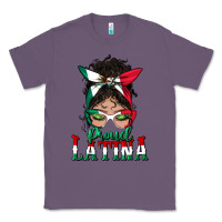 Lavender proud latina messy bun mama Classic Tee - BundleAndBundleShop