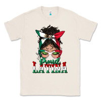 Natural proud latina messy bun mama Classic Tee - BundleAndBundleShop