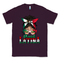 Plum proud latina messy bun mama Classic Tee - BundleAndBundleShop