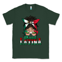 Sports Green proud latina messy bun mama Classic Tee - BundleAndBundleShop