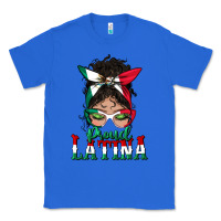 True Royal proud latina messy bun mama Classic Tee - BundleAndBundleShop