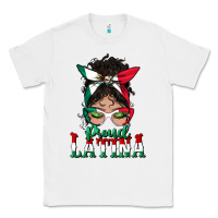 White proud latina messy bun mama Classic Tee - BundleAndBundleShop