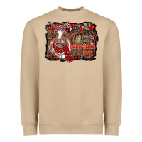Mushroom all i want for christmas is a cow cowhide Heavyweight Sweatshirt - RanaPortraitStore