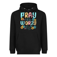 Black pray more worry less Heavyweight Hoodie - MaliasSmallBusiness