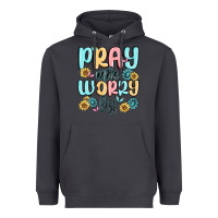 Pray More Worry Less Heavyweight Hoodie | Teevron