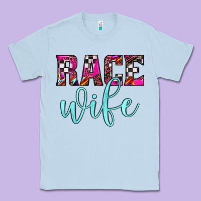 Race Wife Classic Tee Designed By Jahusdesignshop