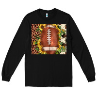 Black football leopard cowhide sunflower Long Sleeve Tee - JahusDesignShop