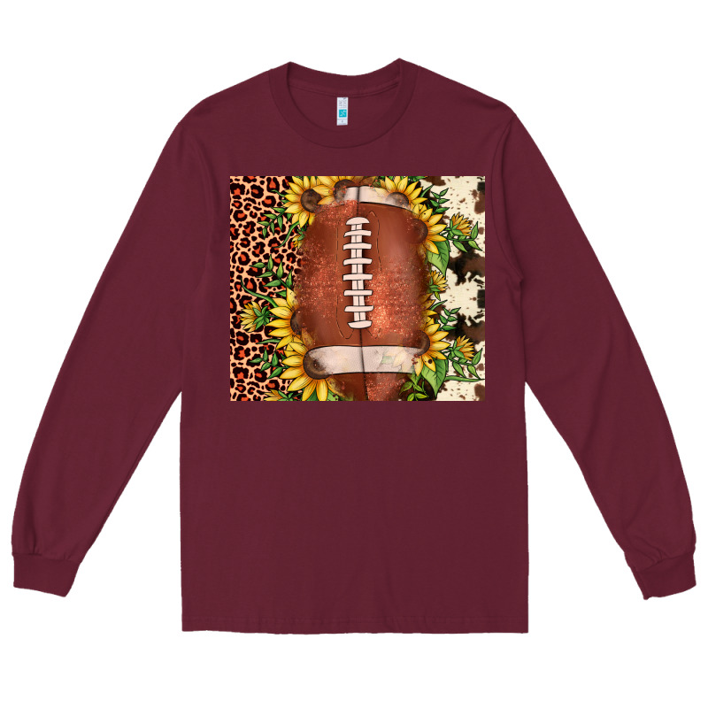 Football Leopard Cowhide Sunflower Long Sleeve Tee by JahusDesignShop | Teevron