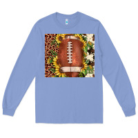 Colony Blue football leopard cowhide sunflower Long Sleeve Tee - JahusDesignShop