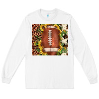 White football leopard cowhide sunflower Long Sleeve Tee - JahusDesignShop