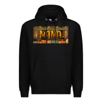 Black mama license plate Premium Hoodie - BundleAndBundleShop