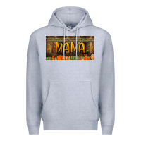 Heather Grey mama license plate Premium Hoodie - BundleAndBundleShop
