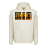 Oatmeal Heather mama license plate Premium Hoodie - BundleAndBundleShop