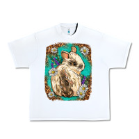 White Western Rabbit Urban Heavy Tee - Neo Western