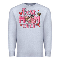 Heather Grey best mom ever Premium Sweatshirt - MaliasSmallBusiness