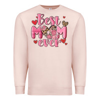 Pale Pink best mom ever Premium Sweatshirt - MaliasSmallBusiness