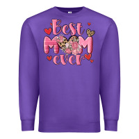 Purple best mom ever Premium Sweatshirt - MaliasSmallBusiness