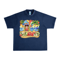 Navy love summer gnomes  Background Urban Heavy Tee - BarkalooDesign