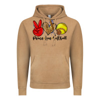 Vintage Camel peace love softball Vintage Hoodie - Zillion Design Studio