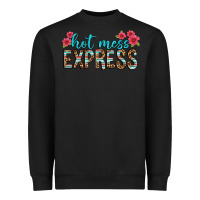 Black hot mess express Heavyweight Sweatshirt - texasbilliewilder