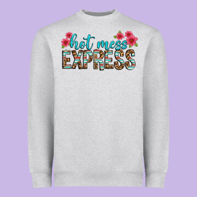 Hot Mess Express Heavyweight Sweatshirt Designed By Texasbilliewilder