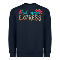 Navy hot mess express Heavyweight Sweatshirt - texasbilliewilder