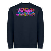 Navy hot mess never stress Heavyweight Sweatshirt - texasbilliewilder
