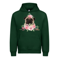 Forest Green Pug Urban Hoodie - Bettercallsaul