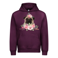 Mauve Wine Pug Urban Hoodie - Bettercallsaul
