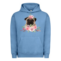 Pigment Pebble Blue Pug Urban Hoodie - Bettercallsaul