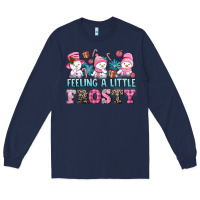 Navy feelin' a little frosty Long Sleeve Tee - AdoDesignShop