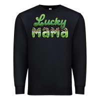 Black lucky mama Premium Sweatshirt - MaliasSmallBusiness
