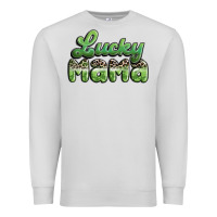 Dove Grey lucky mama Premium Sweatshirt - MaliasSmallBusiness