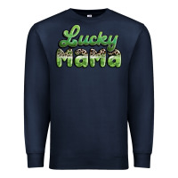 Navy lucky mama Premium Sweatshirt - MaliasSmallBusiness