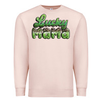 Pale Pink lucky mama Premium Sweatshirt - MaliasSmallBusiness