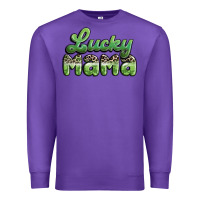 Purple lucky mama Premium Sweatshirt - MaliasSmallBusiness